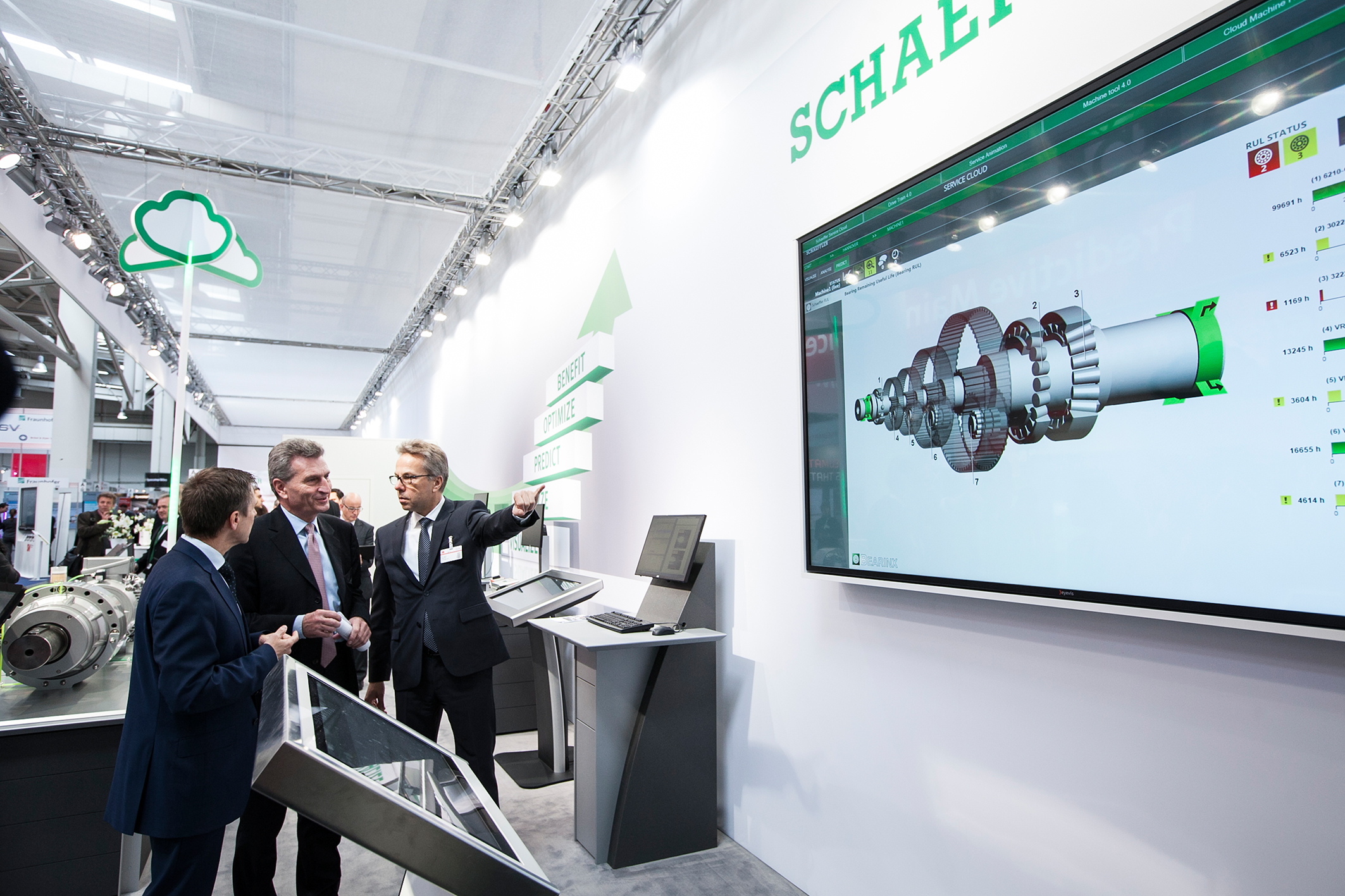 歐盟專(zhuān)員參觀舍弗勒展臺(tái)